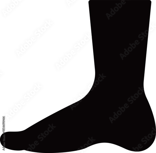 足のアイコン　モノトーン