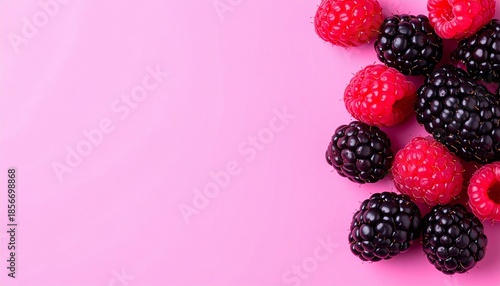 raspberries and blackberries