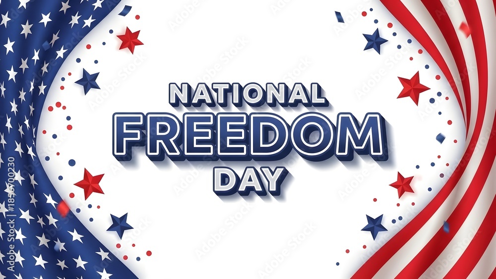 Obraz premium National freedom day celebration with patriotic theme