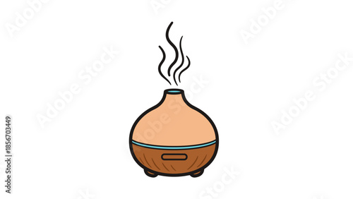 Aroma Diffuser Releasing Scent, Creating Relaxing and Calm Atmosphere in Home