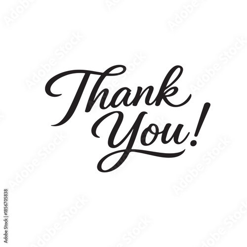 Thank You Compliment Card Template Isolated on Light Background for Business Gratitude