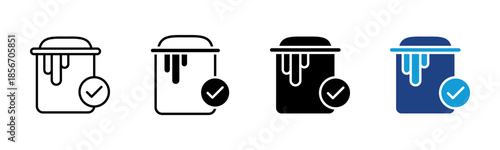 Cmyk icon set multiple style collection