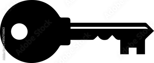 Classic black rolling pin icon for baking, cooking, and culinary design needs