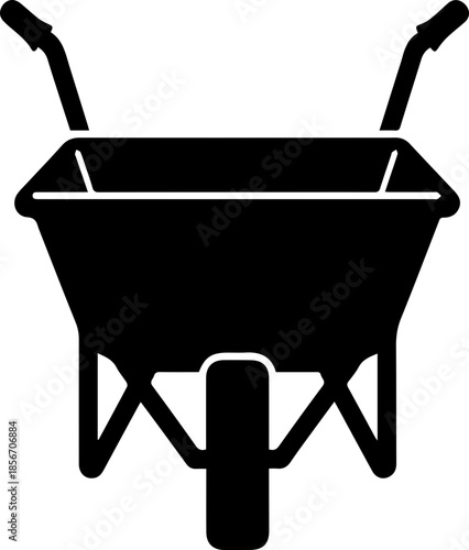 Bold black silhouette of a ripe tomato, perfect for culinary designs and healthy eating concepts