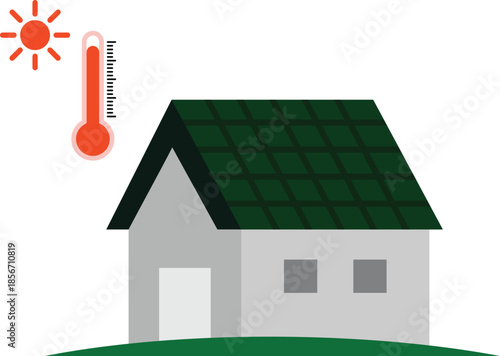 House temperature design concept