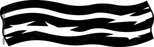 Sleek black garlic press tool on a clean white background with subtle shadow, perfect for culinary and kitchen designs