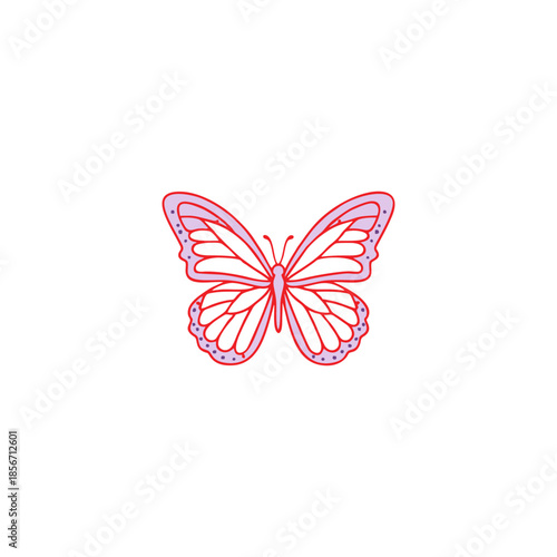 butterfly on white background