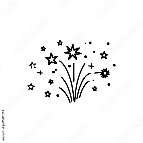 black and white floral design
