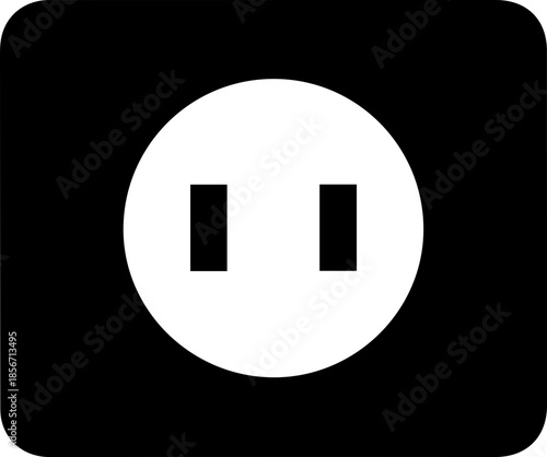 Bold black silhouette of a ripe tomato, perfect for culinary designs and healthy eating concepts