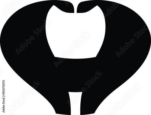 Abstract minimalist black cat face logo design silhouette vector illustration