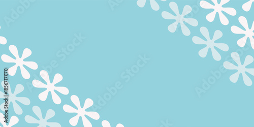 Hand drawn Snow Corner Panel, Rectangular Snow Border, Frost Corner Frame