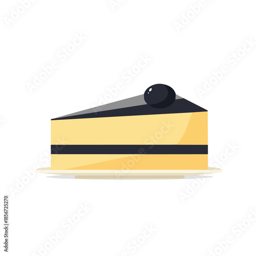 Torte in a clean 2D flat vector icon style, minimal and simple, set on a plain white background.