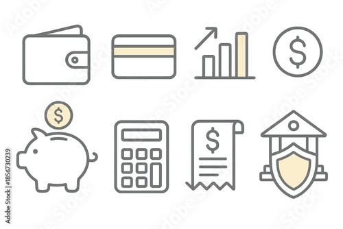 Financial icons collection