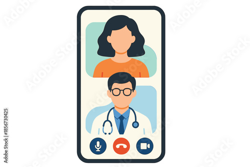 Doctor consultation on mobile phone