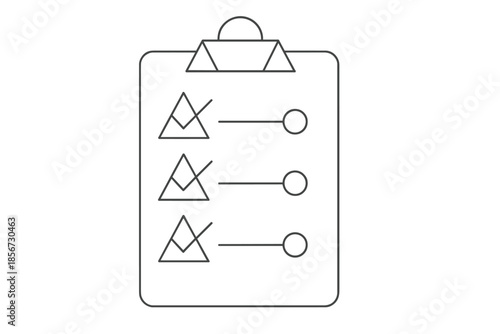 Checklist with Triforce symbols