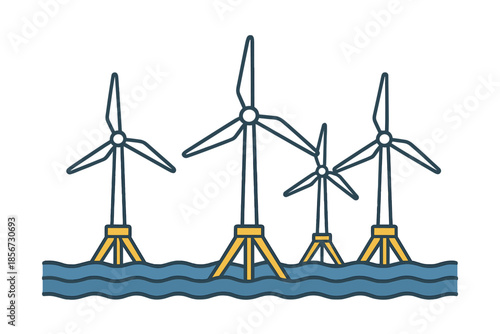 Offshore Wind Turbines in Water