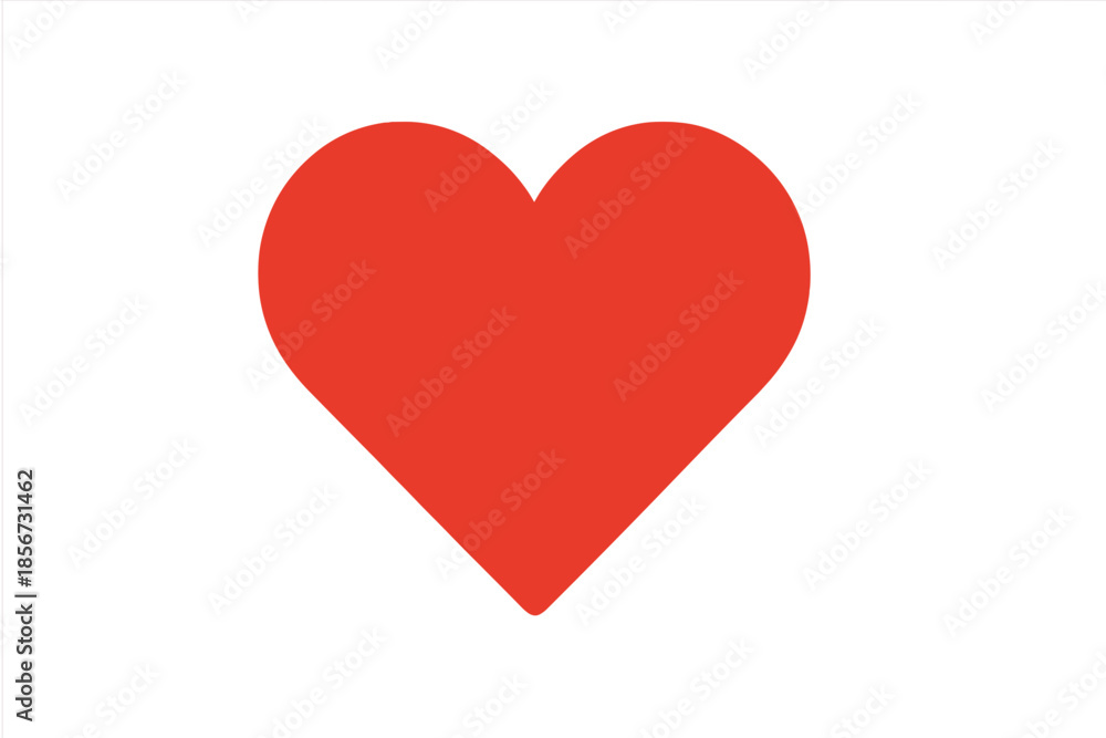 Obraz premium Red heart with neon glow on gray background