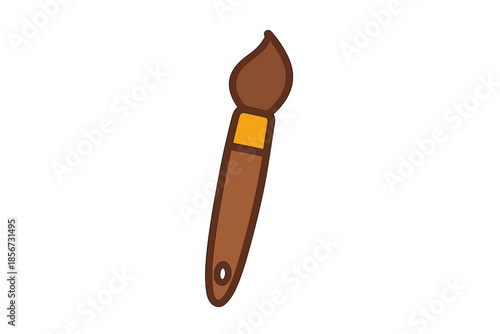 Paintbrush Icon with Neon Glow