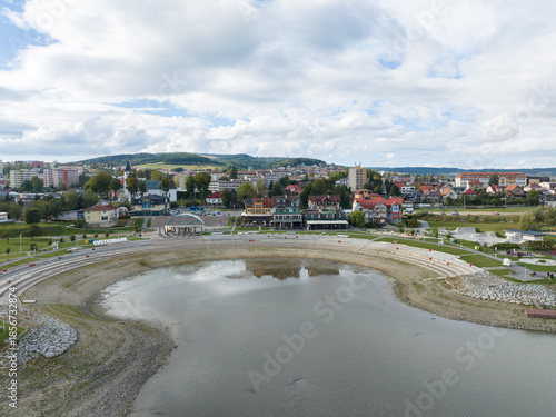 Aerial view of the town of Namestovo in Slovakia