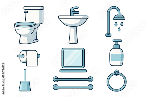 Bathroom Icon Set