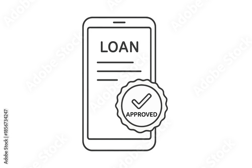 Mobile loan approval concept