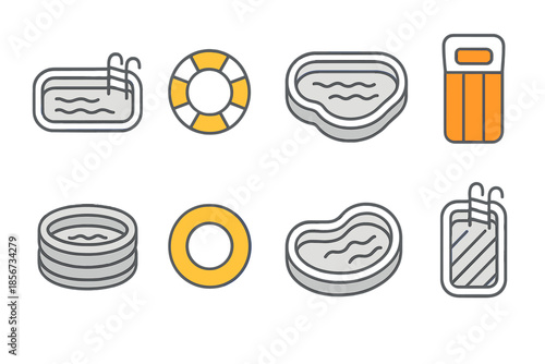 Summer Pool Icons