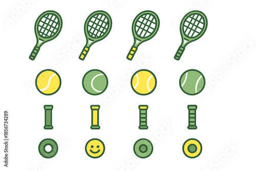 Tennis Racquets and Balls Pattern