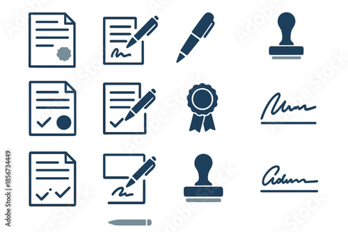 Business Agreement Icons
