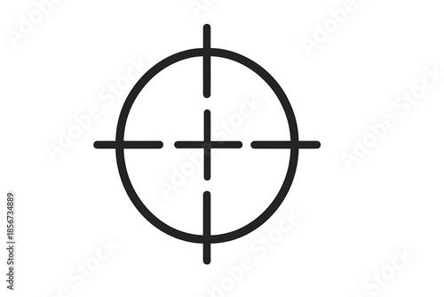 Target reticle overlay on a gray background