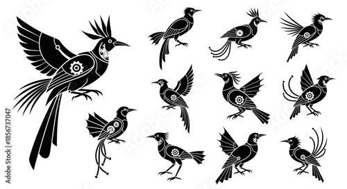 A professional businesswoman works diligently on her laptop in a modern bright office space