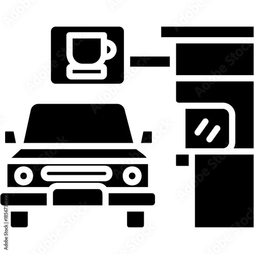 Drive Thru Coffee Icon