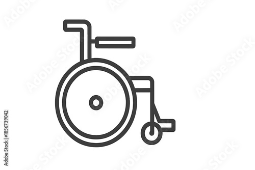 Wheelchair Icon on Gradient Background