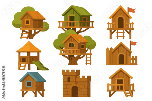 Whimsical Treehouse and Playhouse Collection