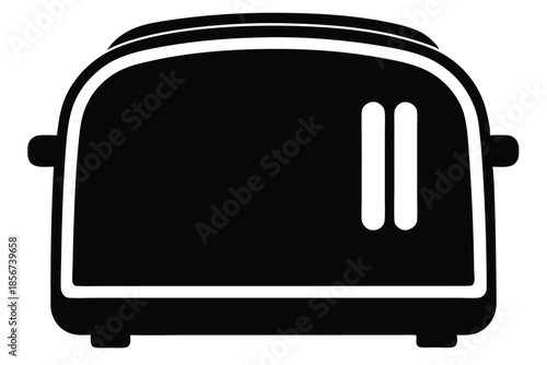 toaster silhouette line art vector illustration
