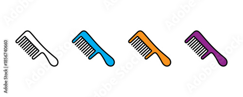 Hair care icon set vector on white background. styling tools, hair styling icon. vector illustration.