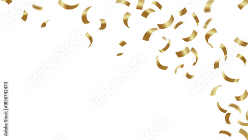 Gold confetti celebration party festive