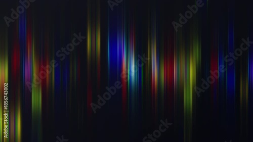 鮮やかな垂直ライトレイのアブストラクト　スロー回転　ループ