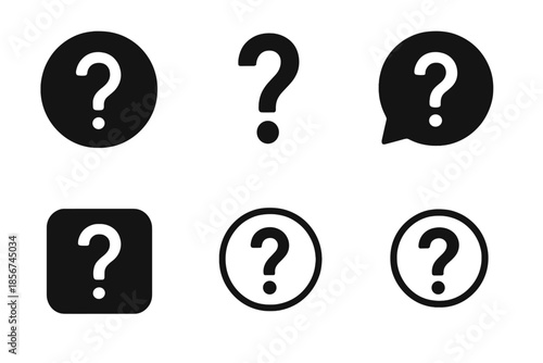 Question Mark Icons on Dark Background