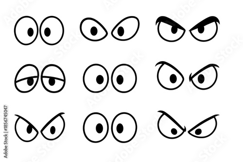 Cartoon Eyes Set