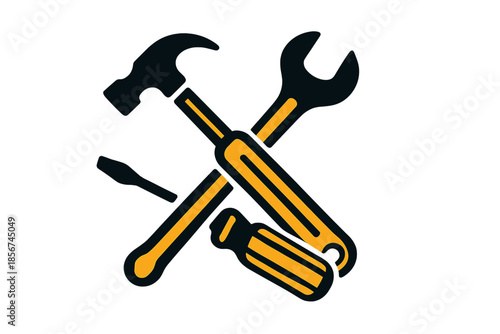 Hammer, Wrench, and Screwdriver Tools Icon