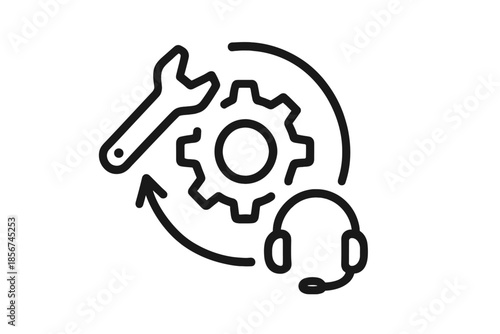 Customer Support and Technical Assistance Icon