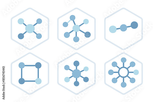 Abstract Network and Connection Icons