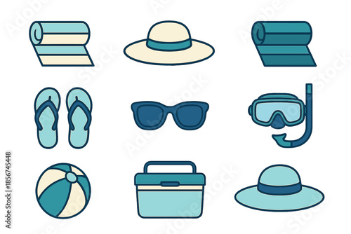 Summer Vacation Icons Collection