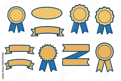 Collection of Award Ribbons and Banners
