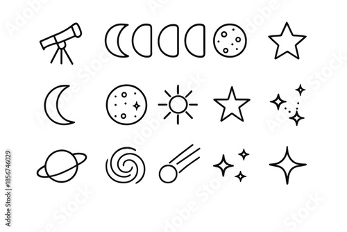 Space and Astronomy Icons
