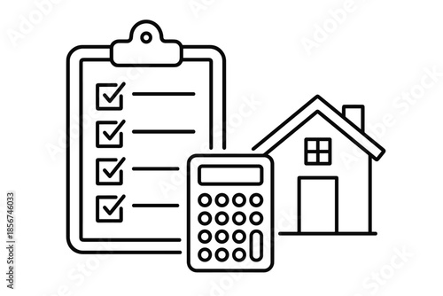 Real Estate Checklist and Calculator Icon