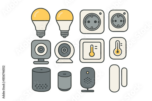 Smart Home Device Icons Set