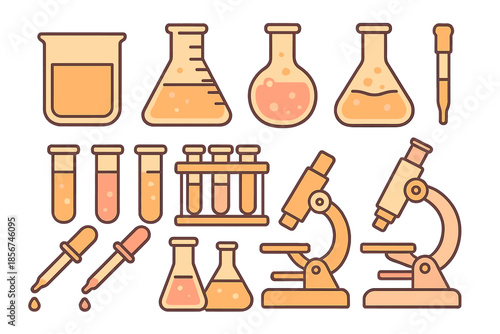 Science Laboratory Equipment and Supplies Illustration