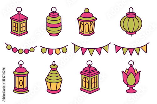 Ramadan Lanterns and Bunting Collection
