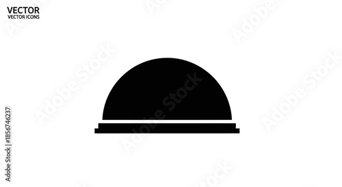 Black cloche food cover dish.